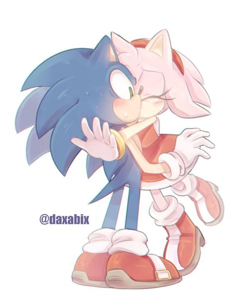 amy rose and sonic kiss|sonic kisses amy rose.